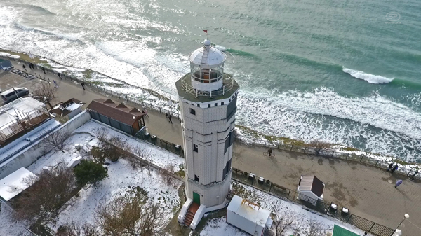 Анапский маяк зимой. Фото: hianapa.ru